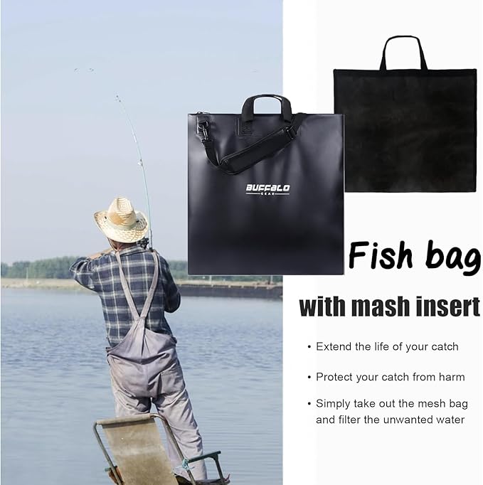 Buffalo Gear Fish Bag with Airtight Waterproof Zipper