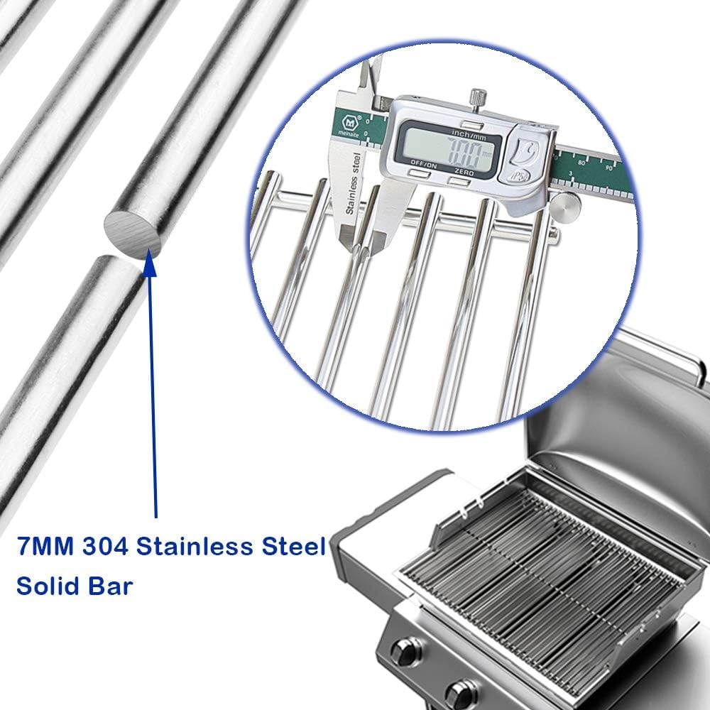 Uniflasy 19.5" Grill Grate for Weber Genesis 300 Series, 304 Stainless Steel Grill Grate for Weber Genesis S330 S320 S310 E330 E320 E310, Replacement Grill Grates for Weber 7528/7524