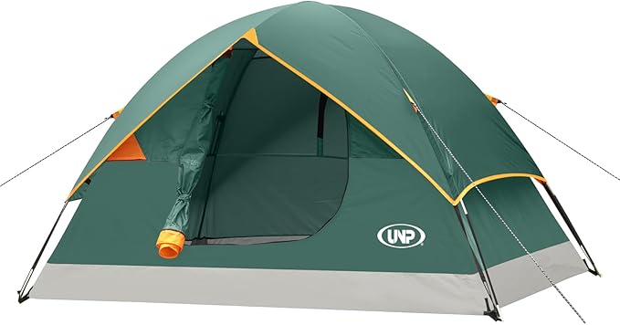 UNP Camping Tent 2/3/4/6 Person Dome Tent, Easy to Set Up for Camping, Lightweight Camping Tent, Portable Camping Tent for Outdoor and Backpacking Beaches