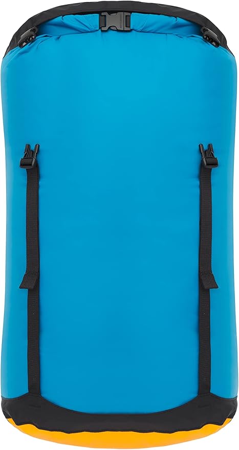 Sea to Summit eVac Compression Dry Bag, Waterproof Compression Sack, 35 Liter, Turkish Tile Blue