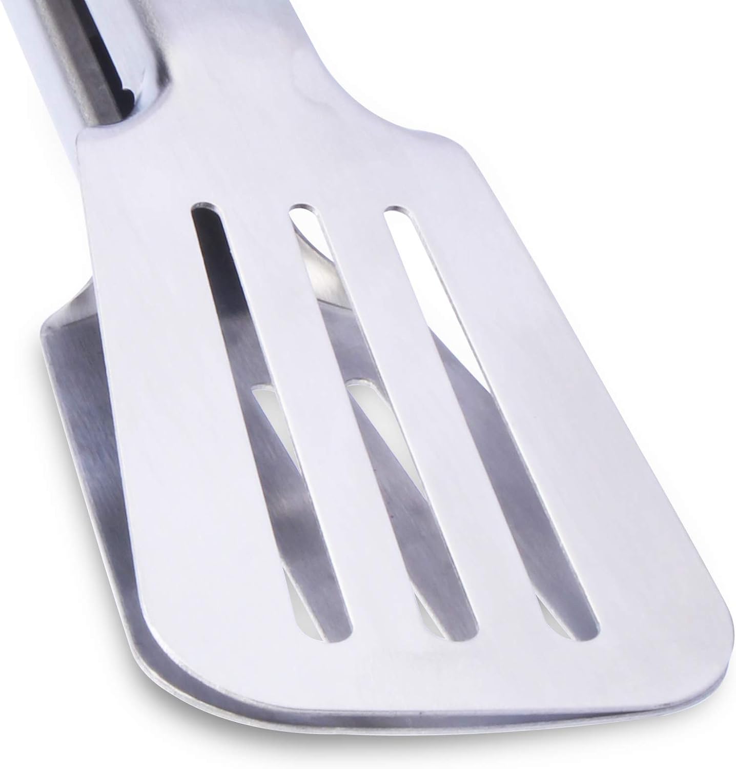 Premium 304 Stainless Steel Barbecue Turners, Heavy Duty Non-Stick BBQ Cooking Kitchen Tongs