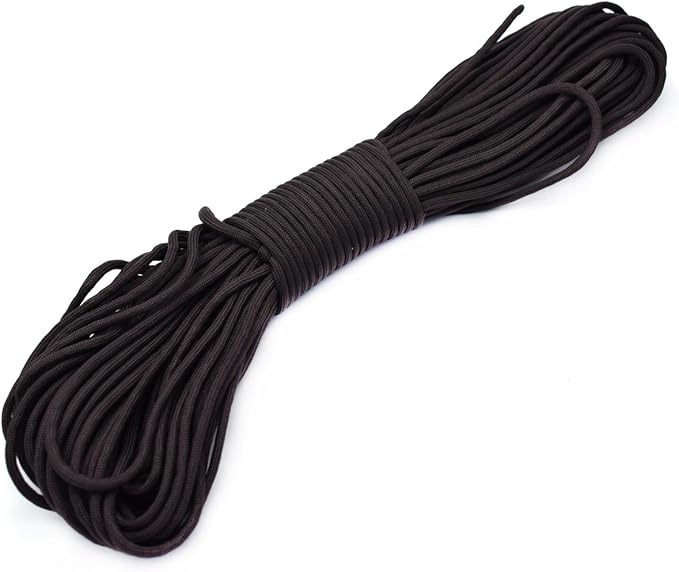 100ft Type III 7 Strand Core Paracord 550 Parachute (70# Dark Coffee)