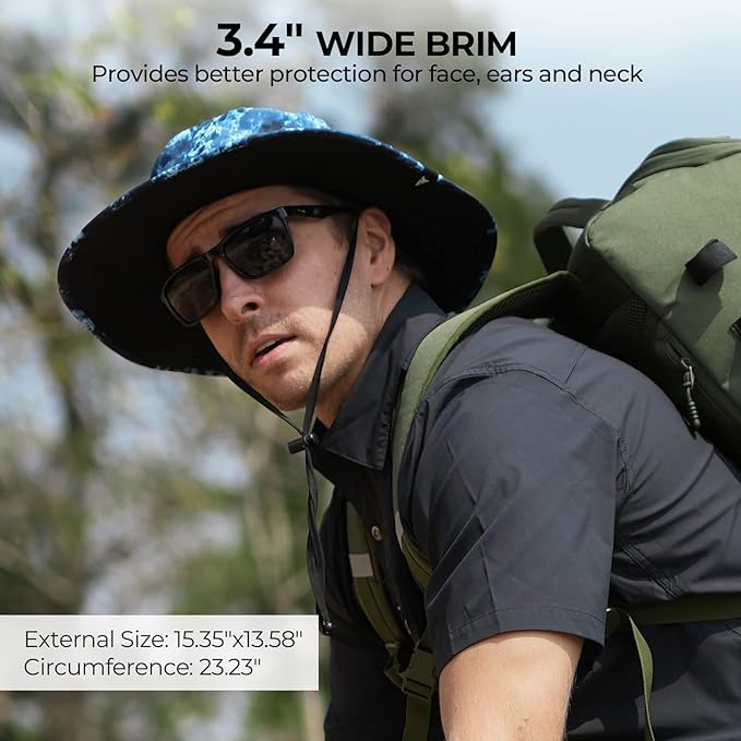 KastKing Sol Armis UPF 50 Boonie Hat - Sun Protection, Fishing, Beach & Hiking, Paddling, Rowing, Kayaking