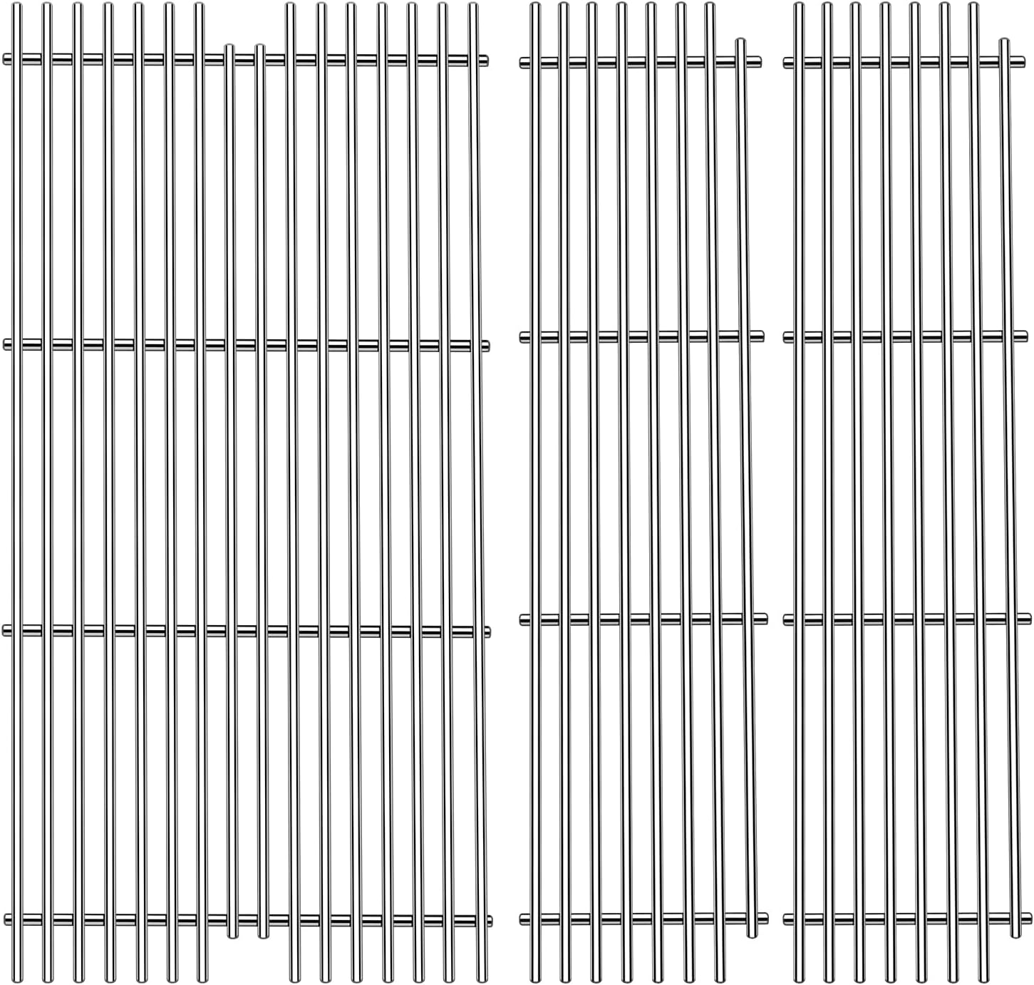 1 Pack 54911 Cooking Grid Grates with 2 Pack 54921 Replacement for Viking VGBQ 30 in T Series, VGBQ 41 in T Series, VGBQ 53 in T Series Gas Grill
