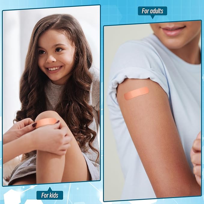 Timgle 3000 Pcs 3/4" x 3" Adhesive Bandages Bulk Waterproof Adhesive Breathable Bandages for Sensitive Skin School Nurses Businesses Travel First Aid Kits Homeless Care Supplies Donations