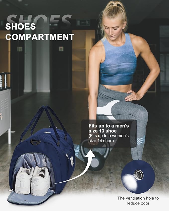 Gym Bag Womens,Travel Duffel Carry on Bag Sport Tote Bag Weekend Overnight Bag