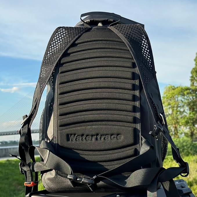 Waterproof Dry Bag for Kayaking, Surfing, Canyoning, Trekking, Camping, Water Sports, Rainproof (Black gray, 35)