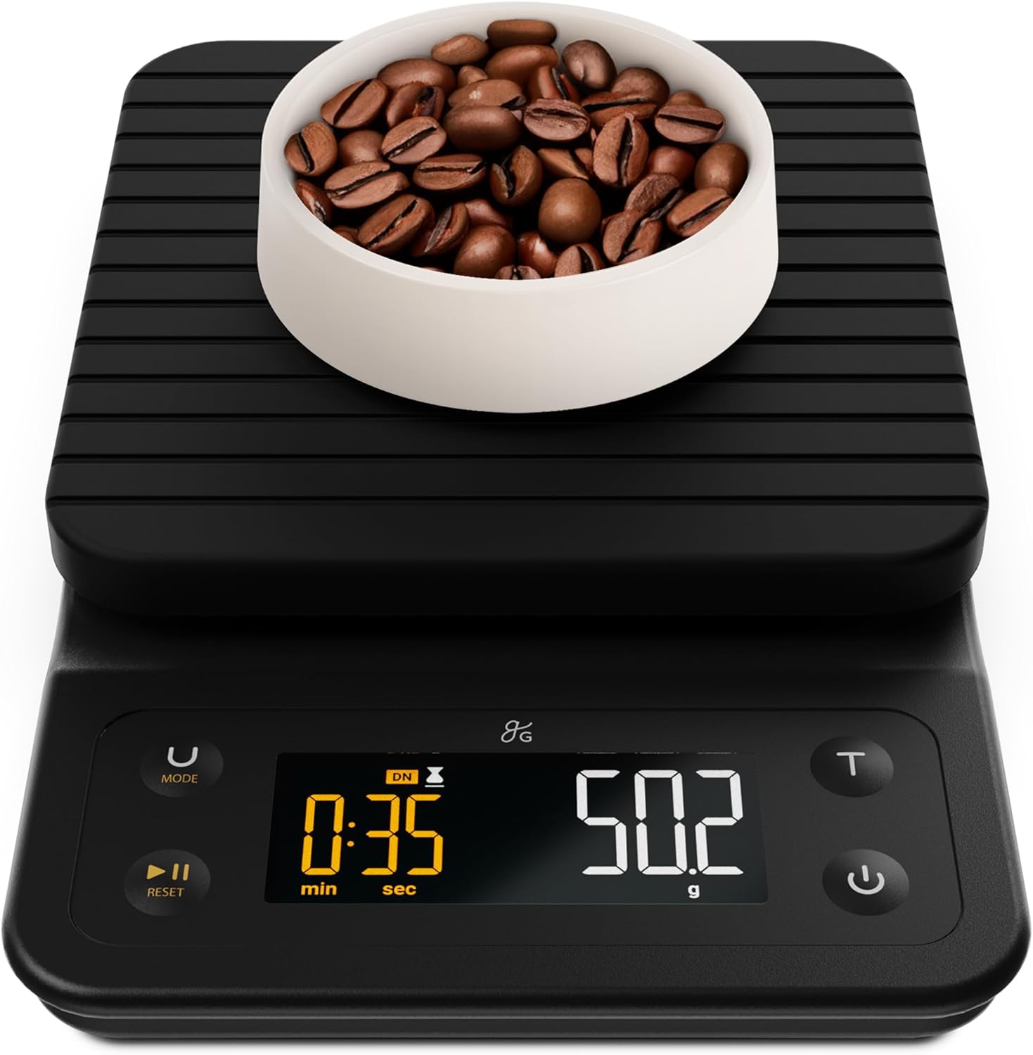 Greater Goods 0.1g Precision Coffee Scale with Timer – 3kg Digital Scale for Pour-Over, Espresso, French Press, Kitchen Use (Onyx Black)