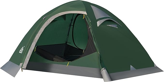 2 Person Backpacking Tent, Waterproof 4 Season Tent, Windproof Cold Weather Winter Tent for Camping, Hiking, Hunting, Cycling