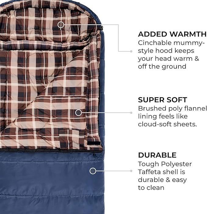 TETON Celsius XL, -25F, 20F, 0F Degree Sleeping Bags, All Weather Warm Sleeping Bag for Adults and Kids, Camping Season, Compression Sack Included