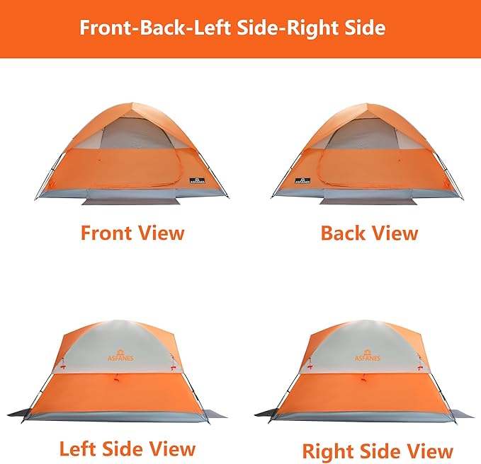 2-12 Person Tents for Camping Waterproof, Backpack Double Layer Tents, Perfect Picnics, Fishing and Backyard Camping