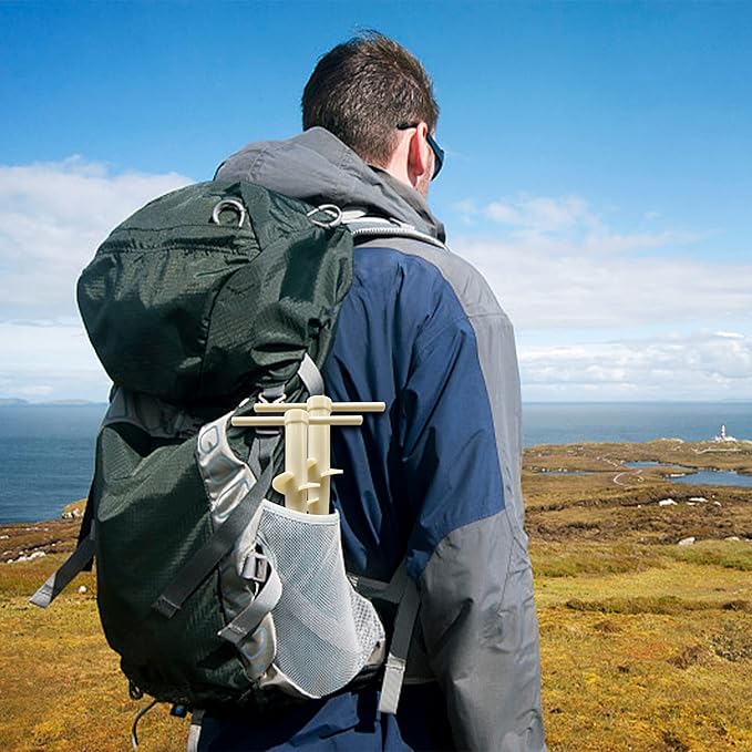 UMARDOO Beach Tent Sand Anchor,Sun Shelter Stand Holder Tent Stakes Ground Anchors Stakes,Camping Stakes Tarp Stakes for Tent Rain Tarps Canopy Camping Hiking (2 Packs)