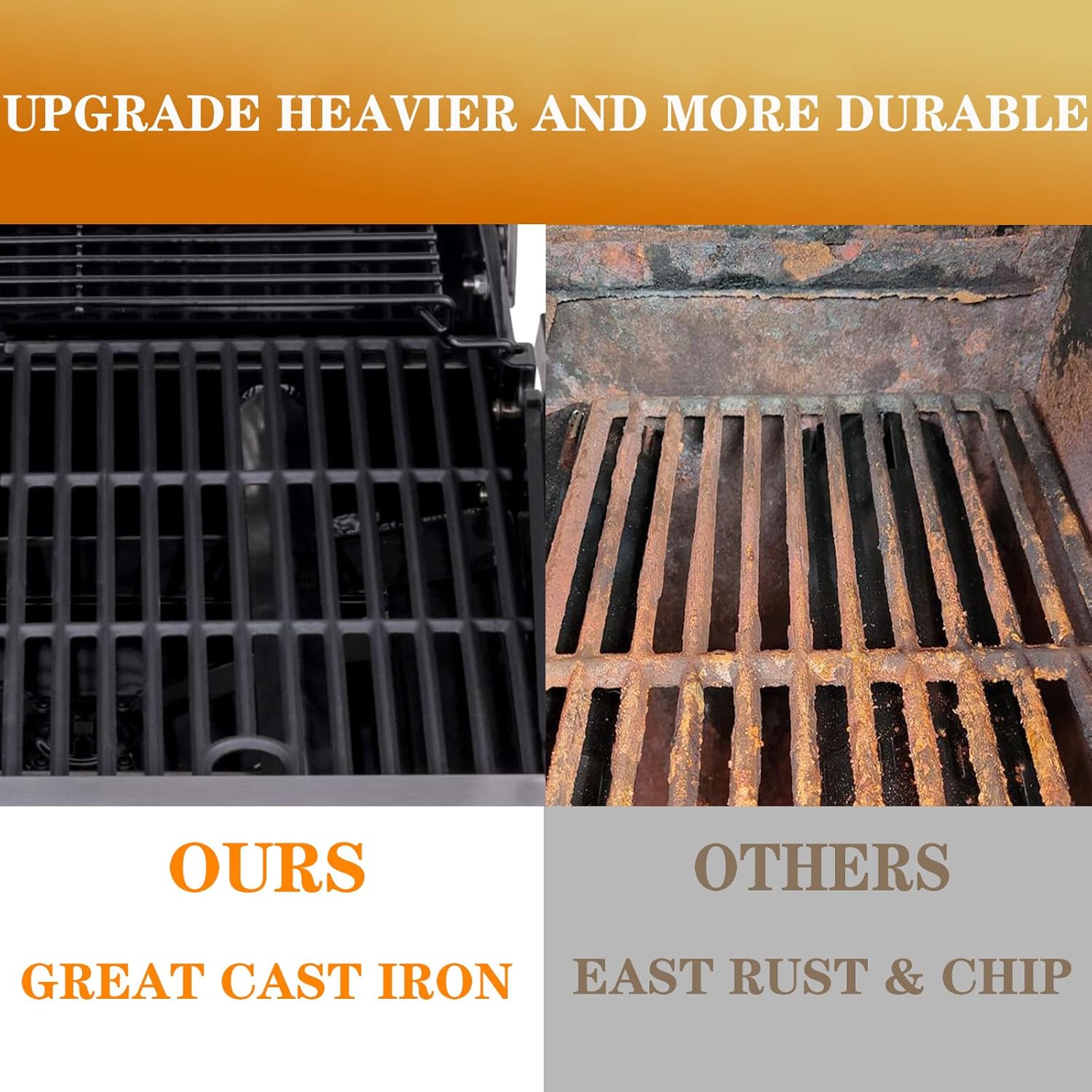 463630021 Grates Replacement Parts for Charbroil Grill Grates 463660021 463660421 G426-0004-W1 G426-0005-W1 Replacement Grates Char-Broil Performance 2 Burner Grill Parts Cast Iron Cooking Grate