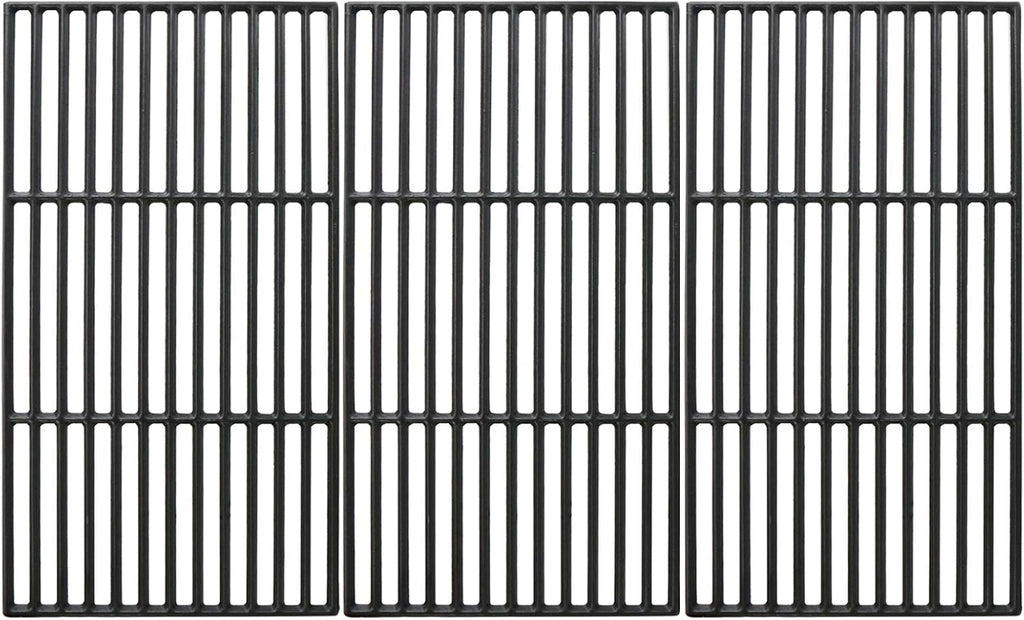 Uniflasy Cast Iron Cooking Grate for Char-Griller 1624 Smokin' Champ Charcoal Grill Horizontal Smoker Grates Replacement Parts for Chargriller Set of 3