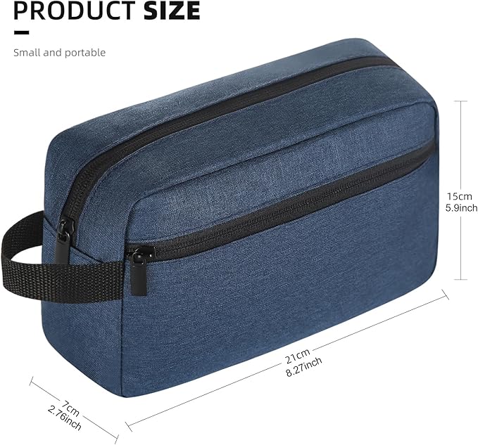 Travel Toiletry bag Toiletry bag for women men Hanging Cosmetic bag Travel accessories for Women Men(Navy blue)