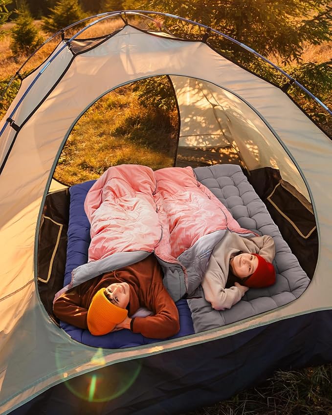 Sportneer Sleeping Bag - Wearable for Adults & Kids with Arm Zipper Holes in Cold & Warm Weather, Waterproof Portable Sleeping Bag for Camping, Hiking, Backpacking, Outdoor Travel