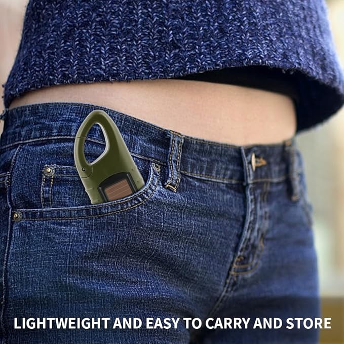 TOCH 4-Pack Hand Crank Solar Powered Flashlight LED Flashlight Emergency Lights for Outdoor Sports Hiking Campings