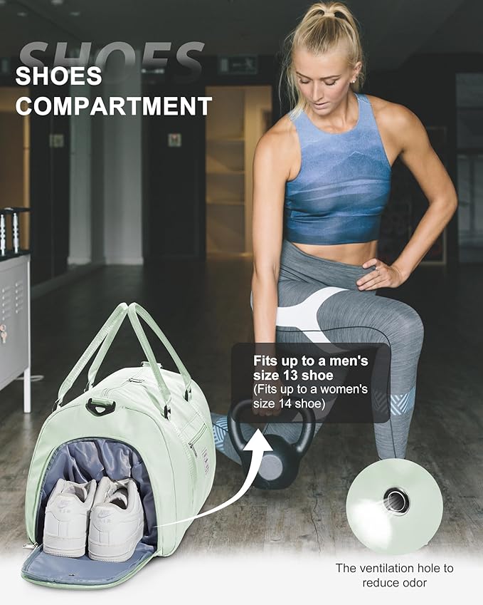 Gym Bag Womens,Travel Duffel Carry on Bag Sport Tote Bag Weekend Overnight Bag