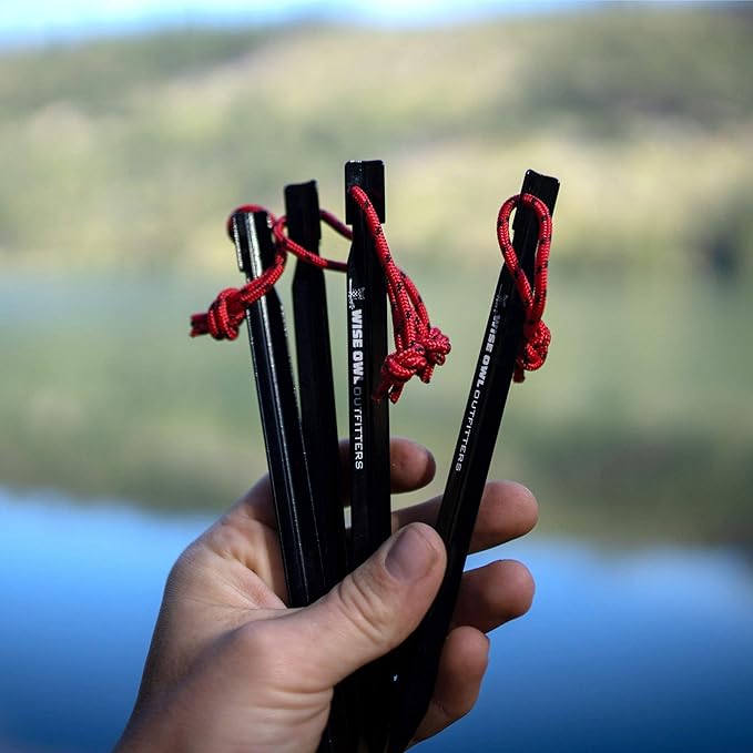 Wise Owl Outfitters Hammock Tarp, Hammock Tent - Rain Tarp for Camping Hammock - Camping Gear Must Haves w/Easy Set Up Including Tent Stakes and Carry Bag