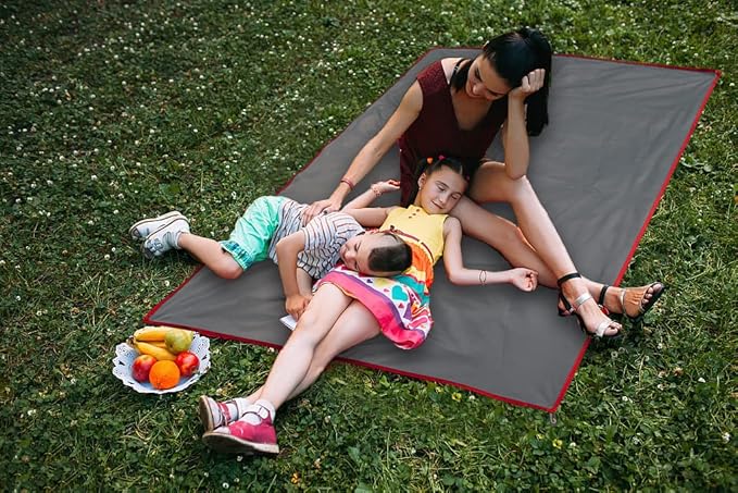 Wind Tour Portable Multifunctional Outdoor Camping Tarp Groundsheet Footprint Lightweight Floor and Ground Tarps for Camping Hiking with Carry Bag (118" x 118")