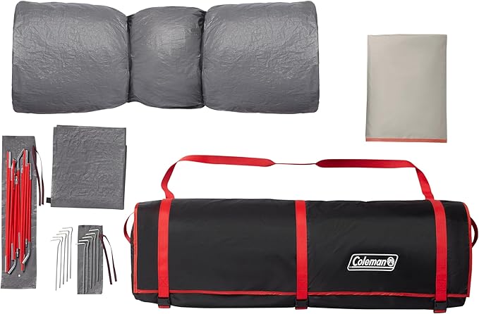 Coleman Skylodge Instant Tent 4/6/8 Person Tent Sets Up in About 1 Minute Weatherproof with Pre-Attached Poles & Carry Bag Made of PFAS-Free Materials