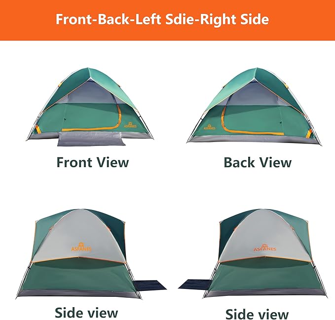 2-12 Person Tents for Camping Waterproof, Backpack Double Layer Tents, Perfect Picnics, Fishing and Backyard Camping