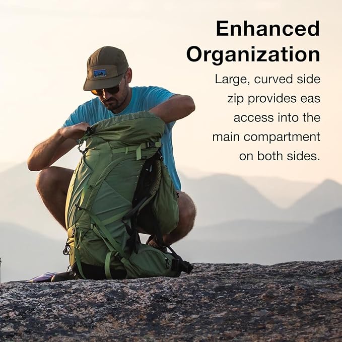 Osprey Atmos AG 65L Men's Backpacking Backpack, Mythical Green, L/XL