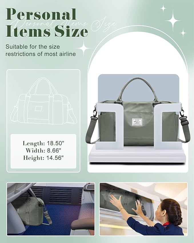 Gym Bag Womens,Travel Duffel Carry on Bag Sport Tote Bag Weekend Overnight Bag