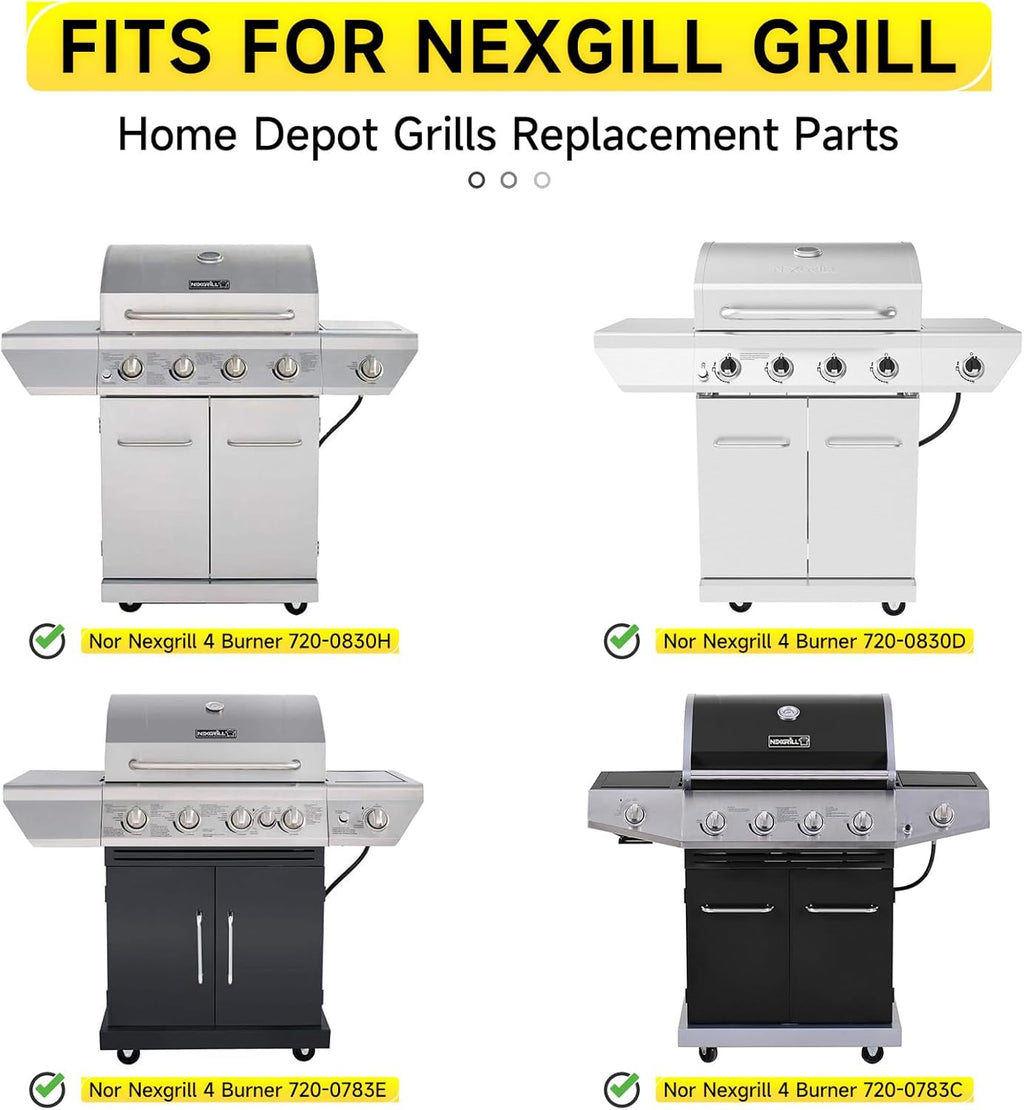 17 inch Stainless Steel Cooking Grates for Home Depot Nexgrill 720-0830H, 720-0830D, 720-0783E, 720-0783C, Heavy Duty Grill Replacement Parts for Kenmore Uniflame GBC981, 2 Pack