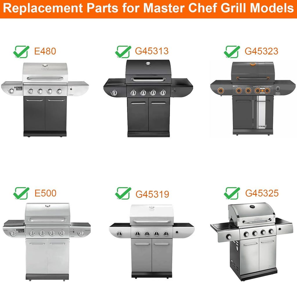 BBQ Future Cooking Grate Replacement for Master Chef G45301 G45303 G45308 G45309 G45311 G45313 Grill, Heavy Duty Matte Cast Iron Grill Grid for MasterChef BBQ Parts