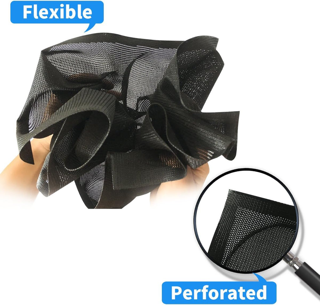 Bluedrop Silicone Hamburger Bread Forms Perforated Bakery Molds Non Stick Baking Sheets Fit Half Pan Size