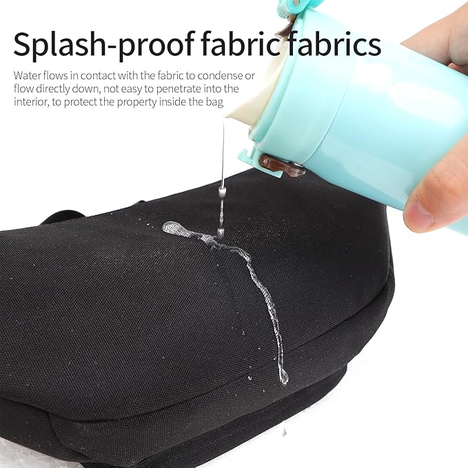 TINYAT Fanny Pack for Men Women Multifunction Waist Packs Large Crossbody Bum Bag with Zipper Waterproof Chest Bag for Hiking