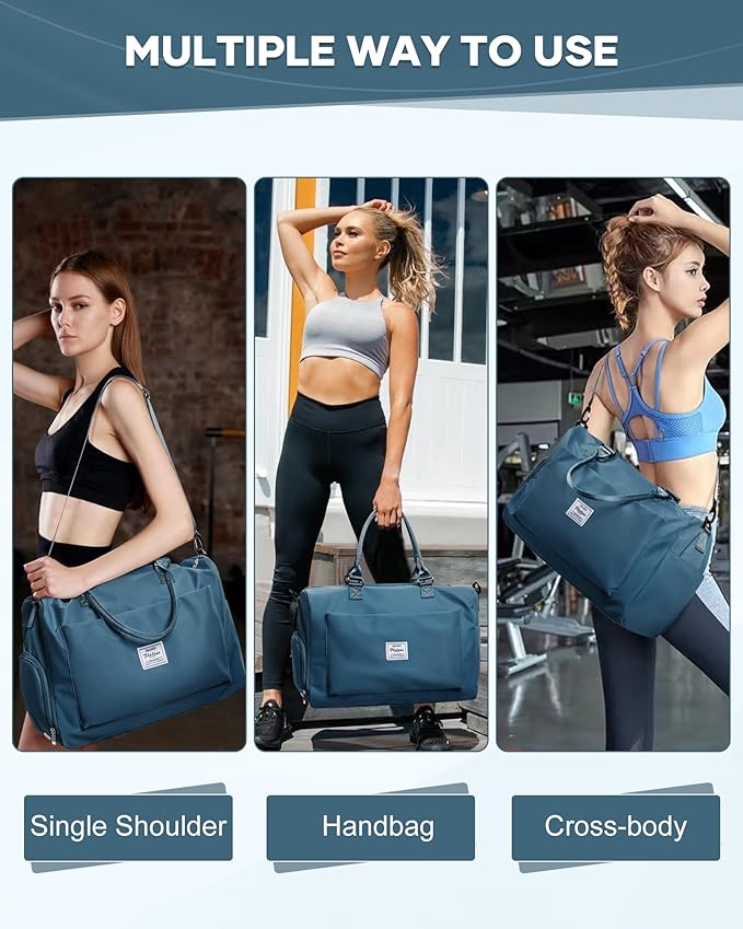 Gym Bag Womens,Travel Duffel Carry on Bag Sport Tote Bag Weekend Overnight Bag