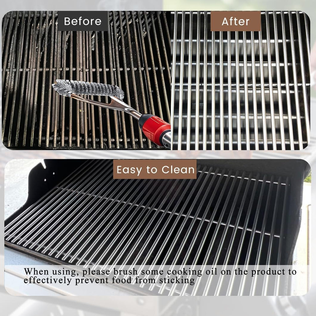 SF301C (3-Pack) 18 3/4" Stainless Steel Cooking Grid for Master Forge B10LG25 Members Mark B09SMG1-3F, B09SMG-3, BQ05046-6, BQ05046-6A, BQ06042-1 Grill BBQ Tek GSC3219TA, GSC3219TN,