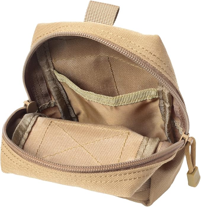 2 Pack Molle Pouches - Tactical Compact Water-Resistant EDC Pouch
