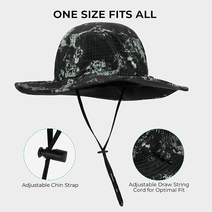 KastKing Sol Armis UPF 50 Boonie Hat - Sun Protection, Fishing, Beach & Hiking, Paddling, Rowing, Kayaking
