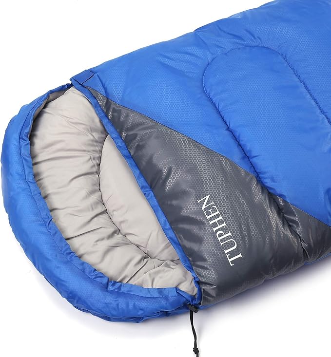tuphen- Sleeping Bags for Adults Kids Boys Girls Backpacking Hiking Camping Microfiber Liner, Cold Warm Weather 4 Seasons Indoor Outdoor Use, Lightweight & Waterproof