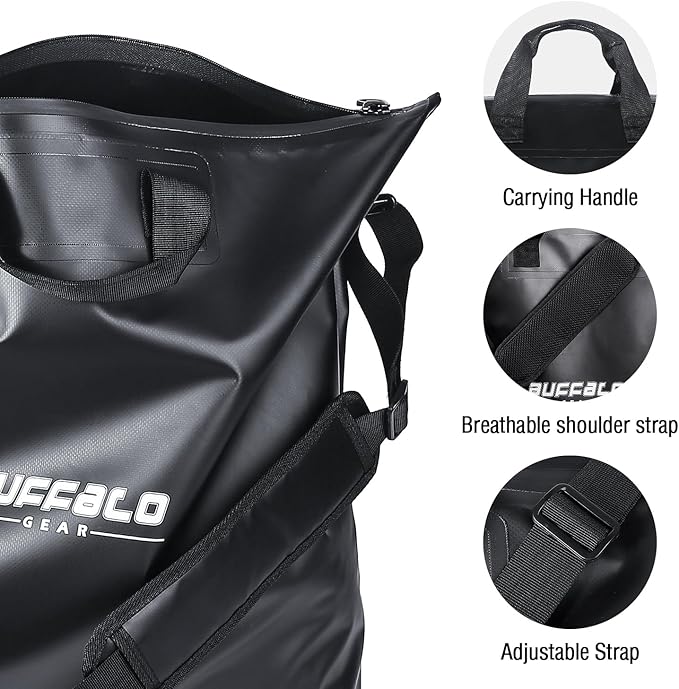 Buffalo Gear Fish Bag with Airtight Waterproof Zipper