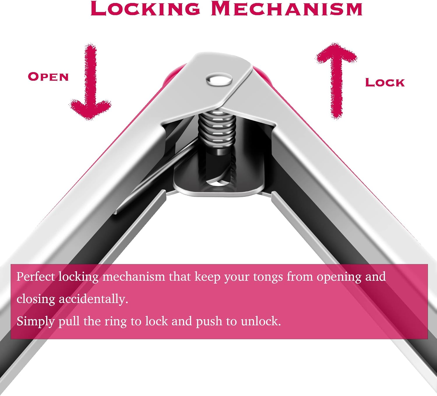Premium Stainless Steel Food Tongs, 9-Inch & 12-Inch Wine Red Silicone BPA Free Non-Stick BBQ Cooking Grilling Locking Kitchen Tong