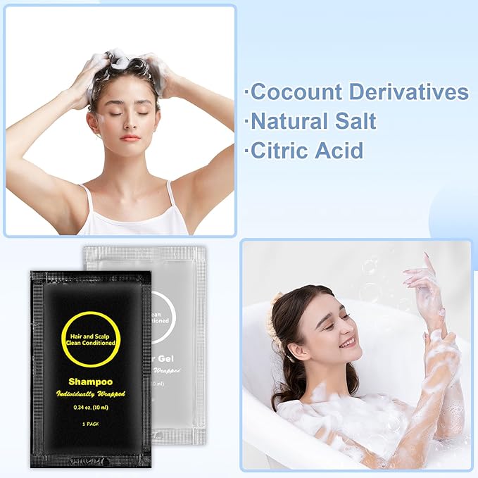 Toiletry Kits Homeless Personal Hygiene Kits for Homeless Care Package Supplies In Bulk, Disposable Travel Size Essential Women Men Toiletries Set for Hotel, Charity,Camping,Travel (60 Pack)