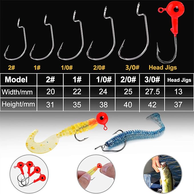 TOPFORT 187/343pcs Fishing Accessories Kit, Organized Fishing Tackle Box with Tackle Included, Fishing Hooks, Fishing Weights Sinkers, Fishing Gear and Equipment, Fishing Gift for Men