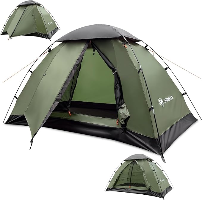 ShinHye Backpacking Tent for Camping, 1/2 Person Ultralight Backpacking Tent Easy Setup Tents Waterproof Lightweight Hiking Tents for Outdoor