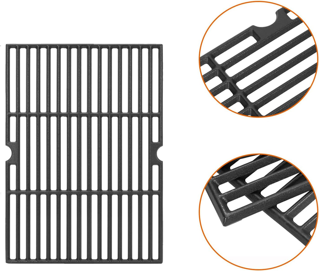 BBQ Future Cooking Grate Replacement for Master Chef G45301 G45303 G45308 G45309 G45311 G45313 Grill, Heavy Duty Matte Cast Iron Grill Grid for MasterChef BBQ Parts