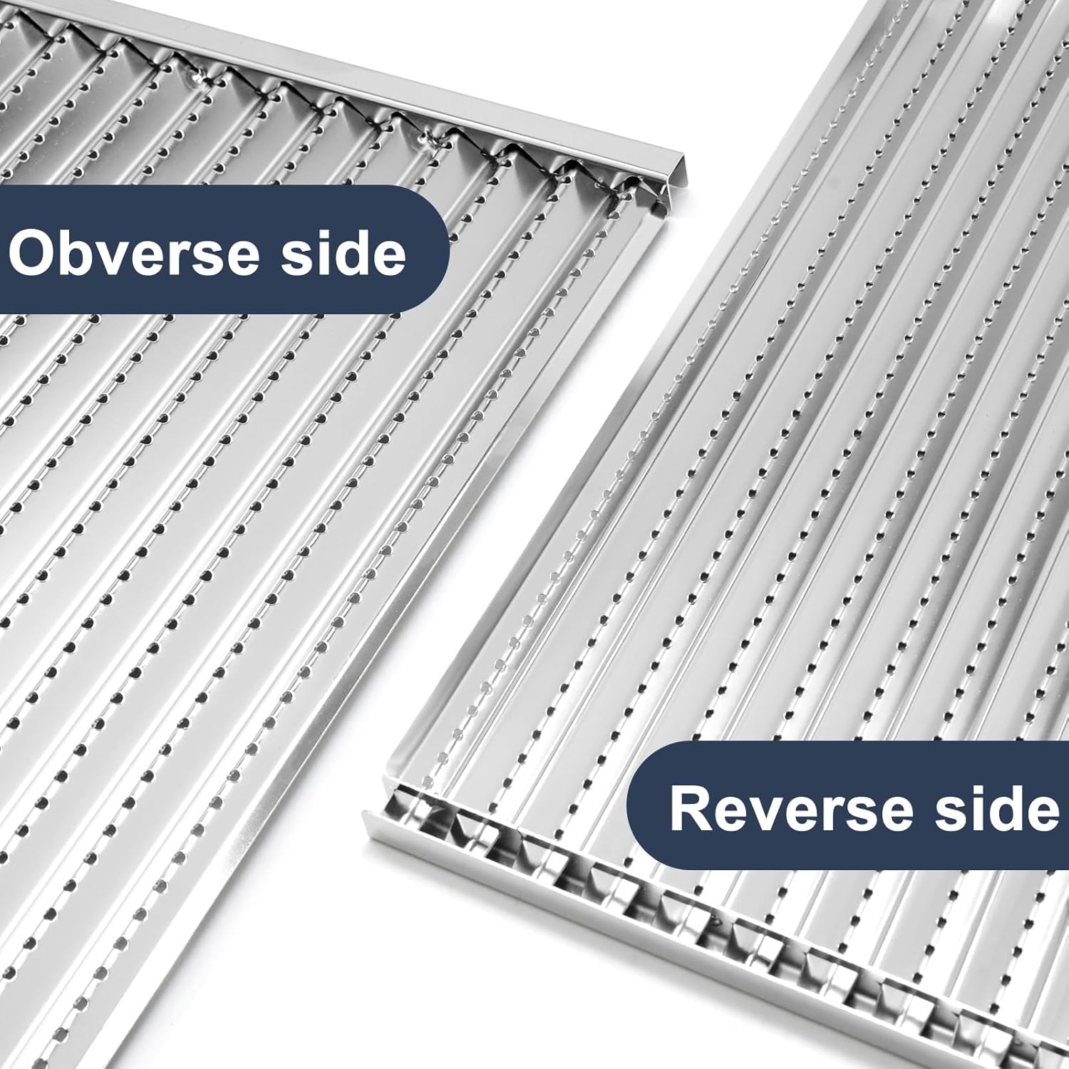 Criditpid Grill Replacement Parts for Charbroil 463242716 463257520 463242715 463276016, Cooking Grates & Grill Emitter Plates Kit for 4 Burner Charbroil Commercial Grill.