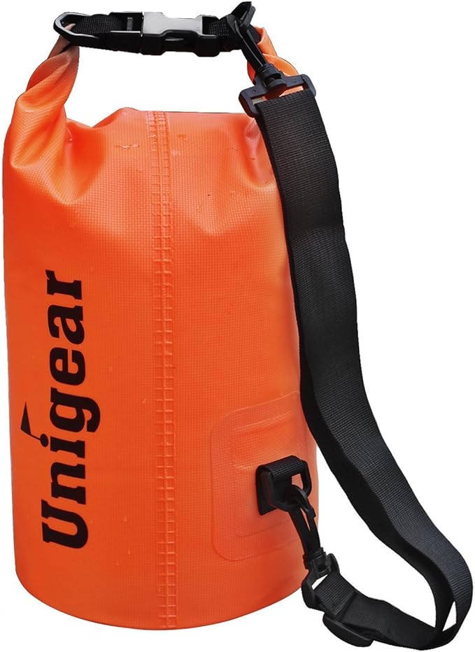 Unigear Dry Bag Waterproof, 2L/5L/10L/20L/30L/40L Floating and Lightweight Bags for Kayaking, Boating, Fishing, Swimming and Camping with Waterproof Phone Case