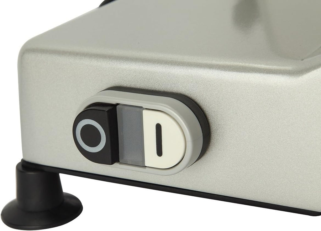 10" Premium Chromium-plated Steel Blade Electric Deli Meat Cheese Food Slicer Commercial and for Home use 240W BESWOOD250