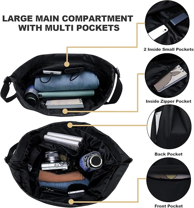 Peicees Waterproof Drawstring Sport Bag Lightweight Sackpack Backpack for Men and Women