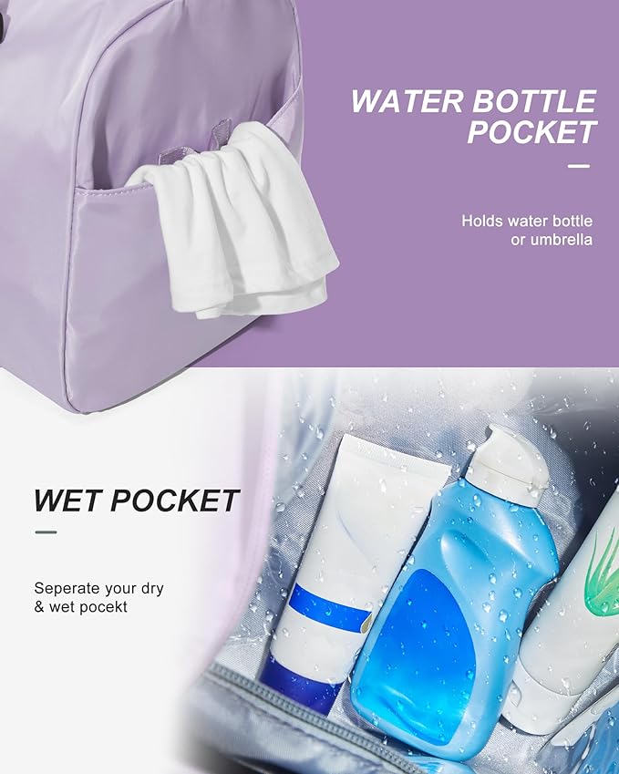 Gym Bag Womens,Travel Duffel Carry on Bag Sport Tote Bag Weekend Overnight Bag