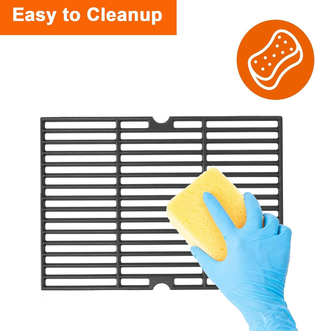 BBQ Future Cooking Grate Replacement for Master Chef G45301 G45303 G45308 G45309 G45311 G45313 Grill, Heavy Duty Matte Cast Iron Grill Grid for MasterChef BBQ Parts