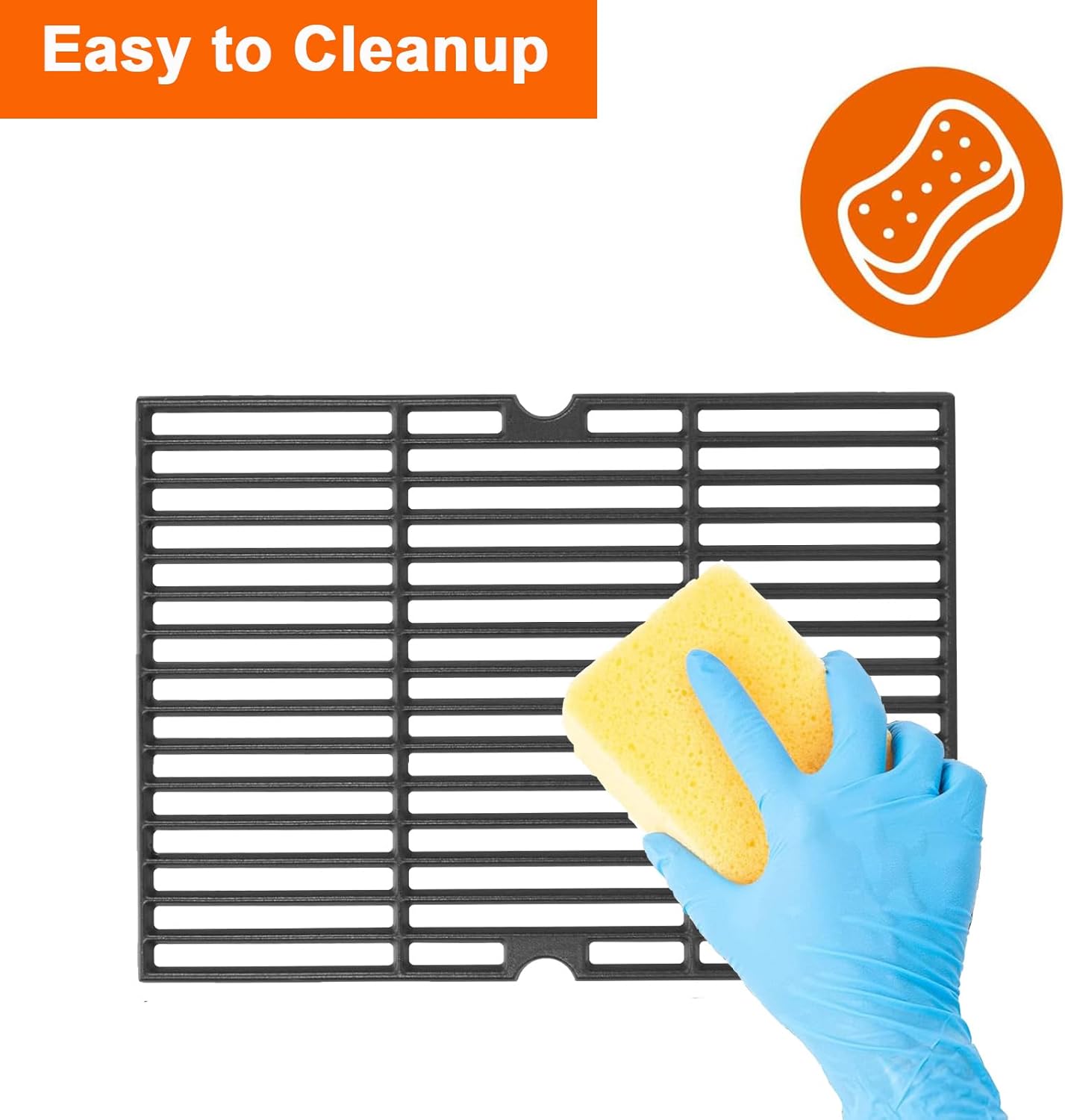 BBQ Future Cooking Grate Replacement for Master Chef G45301 G45303 G45308 G45309 G45311 G45313 Grill, Heavy Duty Matte Cast Iron Grill Grid for MasterChef BBQ Parts